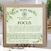 Bliss Holistic Living Soy Wax Melts - Focus